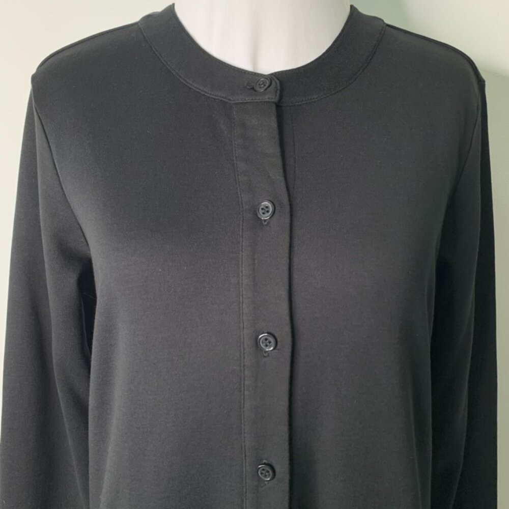 AYR Women's Black Long Sleeve Button Down Long Sleeve Maxi Dress Size Medium - Picture 3 of 10